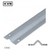 C906V - vodiaci profil `V` pre posuvné brány, pozinkovaný aj po hranách, v dĺžkach 2m / 3m / 6m, cena za KUS