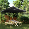 Skladací pop-up párty stan čierny 292x292x315 cm-ForU-4004920