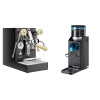 Lelit Mara PL62X V2, black + Rancilio Rocky Doserless, black