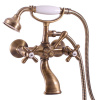 MORAVA RETRO - Vaňový set s batériou, Stará mosadz (Bronz) MK159.5/2SM, RAV Slezák