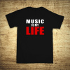 Music is my life, Barva Černá, Velikost 4XL Bezvatriko.cz 106024