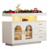 Komoda Arhatreya 40 x 120 x 80 cm biela
