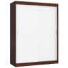 Šatníková skriňa s posuvnými dverami 150 cm CLP mono wenge / biela