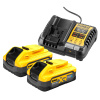 DeWALT DCB1104H2 XR nabíjačka + 2x18V POWERSTACK 5,0Ah Li-Ion DCB1104H2-QW