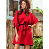 Dámske spoločenské šaty oversize 287-3 červené, ZVOĽTE VEĽKOSŤ OBLEČENIA 2XL/3XL