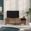 Houseland TV stolík Houseland Heaton tmavý dub