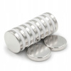 Neodymový valcový magnet Hunter 15x3 mm N45, 10 ks, nosnosť ~3,3 kg