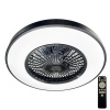 NEDES LCL6351 Stropné svietidlo LED + ventilátor-25W, 72W, 3000K-6500K, 5400lm, IP20, DO, čierna/biela