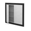 Dreja Dvojdverová zrkadlová skrinka GRID GA2NOE 75 - N03 Graphite