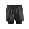 Craft ADV Essence 2v1 Shorts šortky pánské Barva: Černá, Velikost: L