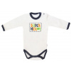 Mamatti Dojčenské body dlhý rukáv, Hero - biele 80 (9-12m)