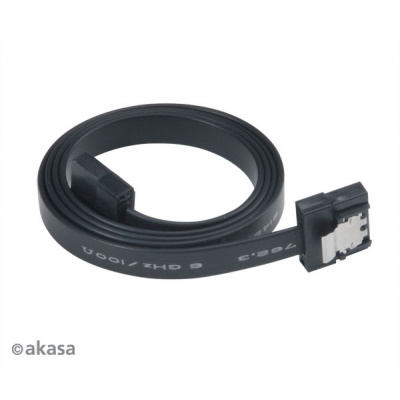 Akasa Proslim SATA 3 Cable 30cm - Black AK-CBSA05-30BK