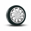 Puklice DRACO 15” strieborné pre Chevrolet, Citroen, Dacia, 4 ks