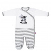 NEW BABY Dojčenský bavlnený overal New Baby Zebra exclusive Veľ. 74