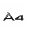 Čierny znak Audi A4 Sport Logo pečiatka dozadu (Čierny znak Audi A4 Sport Logo pečiatka dozadu)