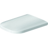 DURAVIT Happy D.2 predĺžené WC sedadlo so sklápacou automatikou - Softclose, odnímateľné, tvrdé z Duroplastu, biela, 0064690099