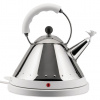 Alessi Rýchlovarná kanvica MG32 1,5 l, strieborná / biela, nerezová oceľ