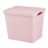 Tontarelli Úložný box MAYA XL s vekom - 23,9 l ružová 8034753602