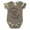 Dojčenské body s krátkym rukávom New Baby Army girl - Zelená - 86 (12–18m)
