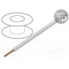 Vodič LgY lanko Cu 0,35mm2 biela PVC 300/500V 25m Trieda 5