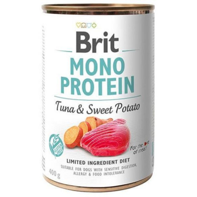 VAFO Brit Mono Protein Tuna & Sweet Potato 400 g konzerva