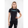 PitBull West Coast - dámský Rashguard COMPRESSION černo/tyrkysový XL