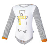 Little Angel Body šmyk DR pruh Outlast® Biela medveď/pruh bieločierny Veľ. 68