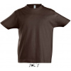 SOL'S | Imperial Kids, Detské tričko, hnedá choc., 8 Y