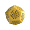 Q Workshop Viridian Jumbo Dice Treasure Generator Die D12 Yellow
