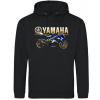 Pánská mikina s kapucí s motivem YAMAHA FACTORY RACING, černá 4XL