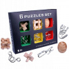 Spoločenská hra hlavolamy kovové a drevené