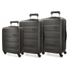 ROLL ROAD Flex Antracita, Sada ABS cestovných kufrov, 55-65-75cm, 5849461