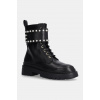 Kožené členkové topánky Love Moschino dámske, čierna farba, na plochom podpätku, JA24235G0LIA0000 EUR 39