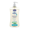 CHICCO Šampón jemný na vlasy a telo s dávkovačom Baby Moments 92 % prírodných zložiek 500 ml 9x5x23