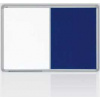Kombinovaná tabuľa 60x90 filc modrý/magnet., rám ALU23