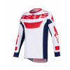 Dres RACER RIWAY, ALPINESTARS (bílá/modrá/červená, vel. XL)