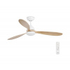 FARO Barcelona | FARO 33524 - LED Stropný ventilátor POROS LED/15W/230V biela/hnedá | FA33524