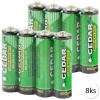 CEDAR S6R Batérie AA 1.5V 8 ks