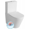 PACO RIMLESS WC kombi misa s nádržkou vrátane splachovacej súpravy, spodný/zadný