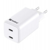 Sandberg AC Charger Dual USB-C PD65W EU (441-56)