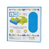L-W Toys Velká podložka na stavění 50x50 bodů modrá