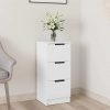 vidaXL Komoda biela 30x30x70 cm spracované drevo 811151