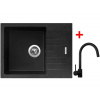Sinks PERFECTO 650 Granblack + Vitalia čierná matná