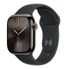 Apple Watch Series 10 GPS + Cellular 46mm Slate Titanium Case with Black Sport Band - M/L MWYE3QC/A