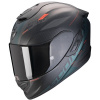 SCORPION prilba na motocykel EXO-1400 EVO II AIR LUMA, čierna matná/zelená veľ.M