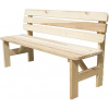 ROJAPLAST VIKING zahradní lavice dřevěná PŘÍRODNÍ - 200 cm