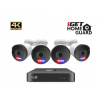 iGET HGNVK88504 - Kamerový UltraHD 4K PoE set, 8CH NVR + 4x IP 4K kamera, zvuk, SMART W/M/Andr/iOS