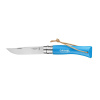Zavírací nůž N°07 Colorama, 8 cm, modrá, blistr - Opinel