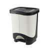 Dvojitý kôš na smeti s pedálom – triedenie odpadu 2×10,5 l