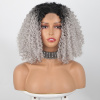 Biela kučeravá parochňa Esperanza so sieťkou (lace front)